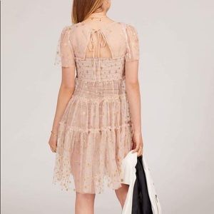 Free People Starbright Glitter Smocked Tunic